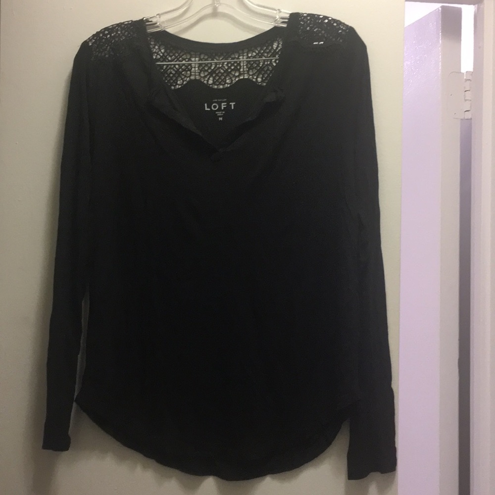 Easy cotton detailed long sleeve T-shirt